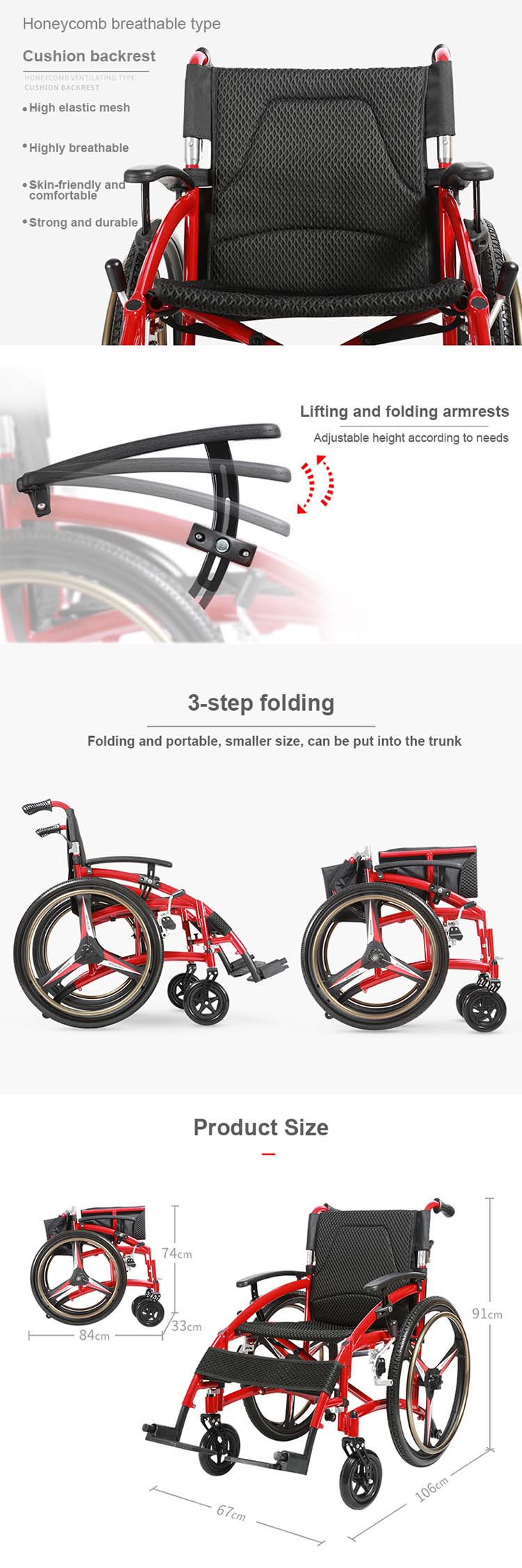 portable foldable wheelchair
