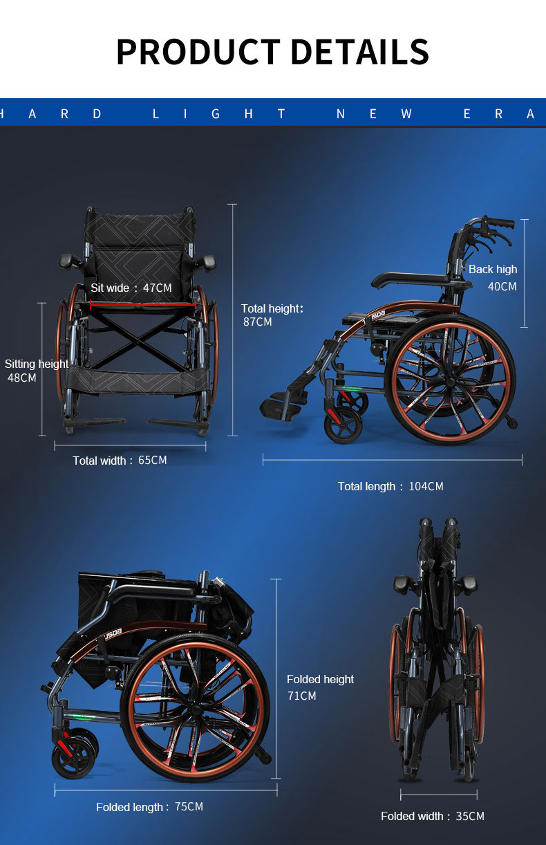 cadeiras de rodas em alumínio para deficientes
