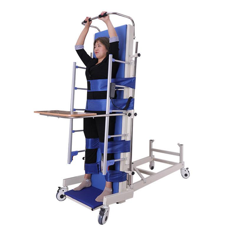 Disabled standing training bed