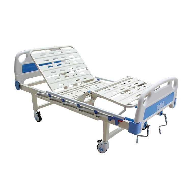 cama de hospital manual de duas manivelas
