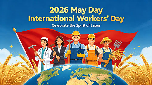 Aviso de Feriado do Dia do Trabalho de 2026
