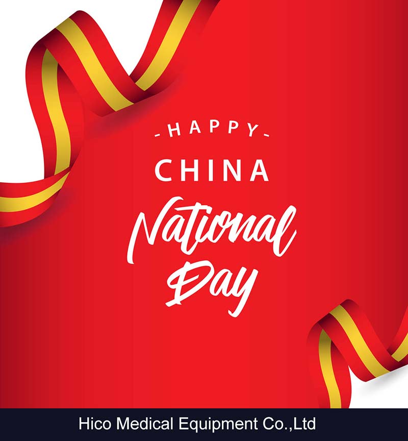 Aviso de feriado do Dia Nacional da China